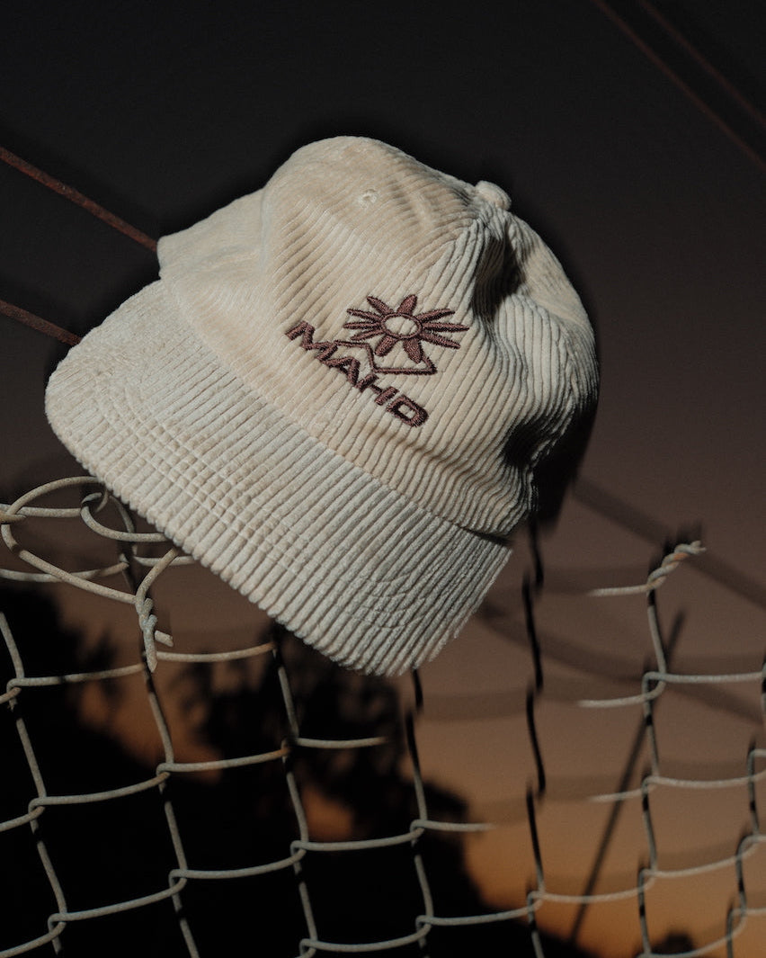 Botanical Corduroy Hat - Bone