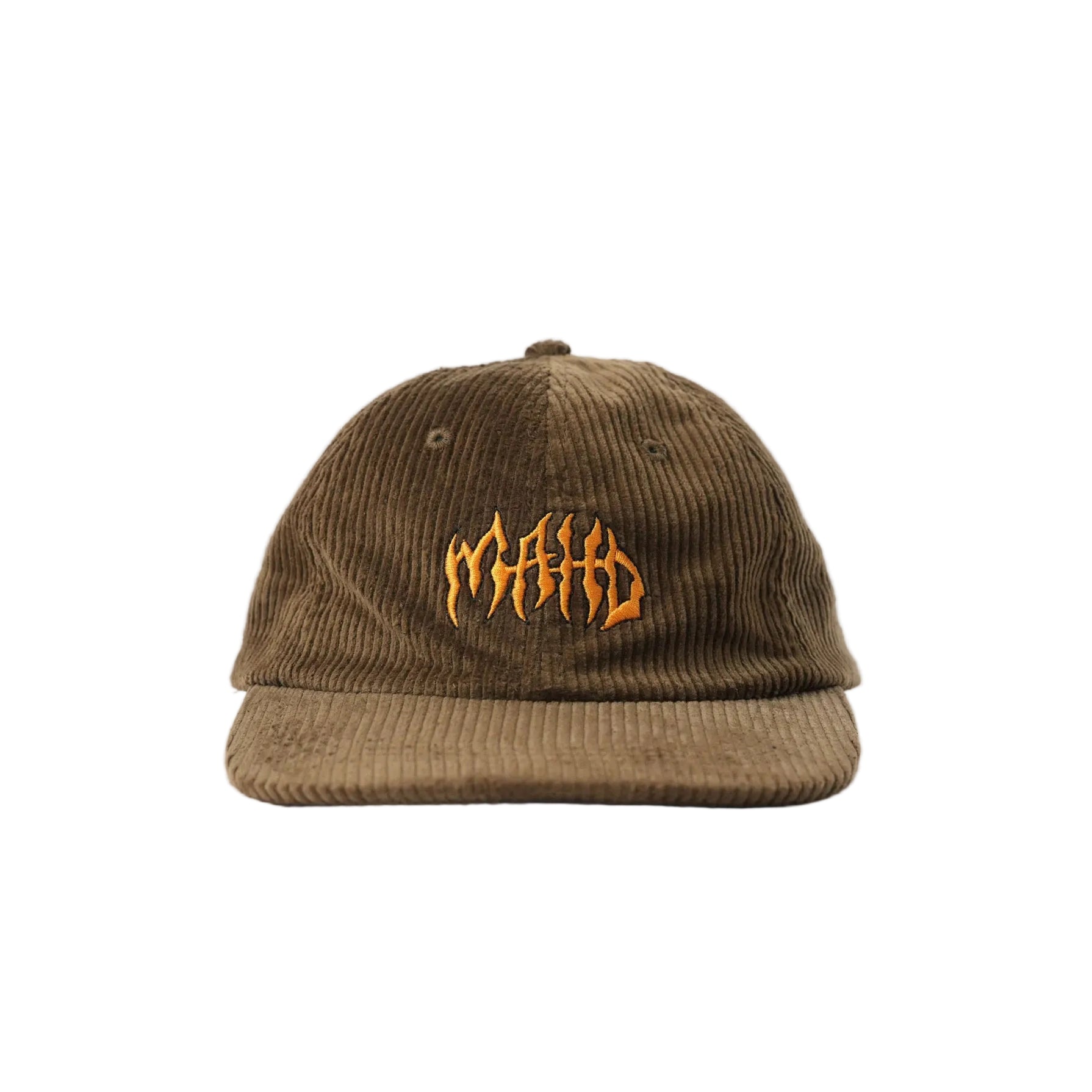 Metal Corduroy Hat - Chocolate