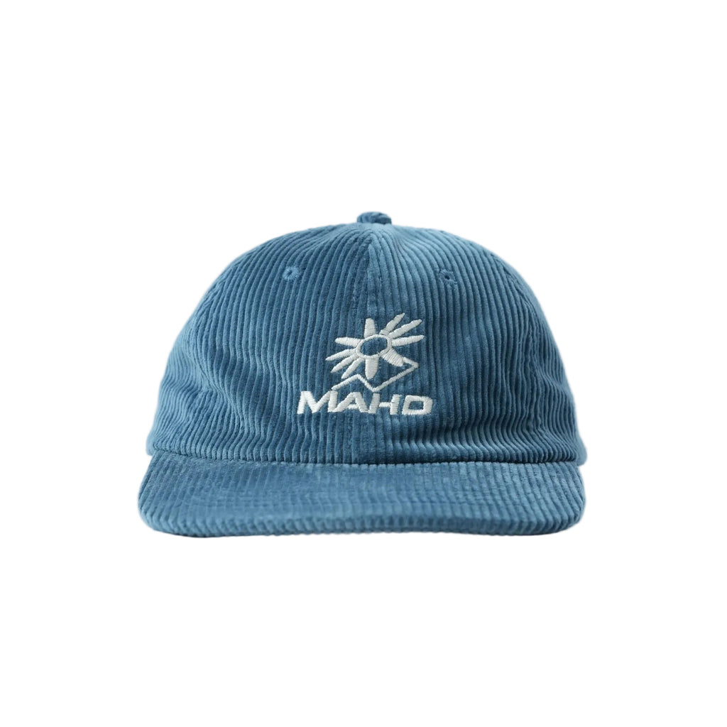 Botanical Corduroy Hat - Dusty Blue