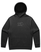 Faded Black Metal Hoodie