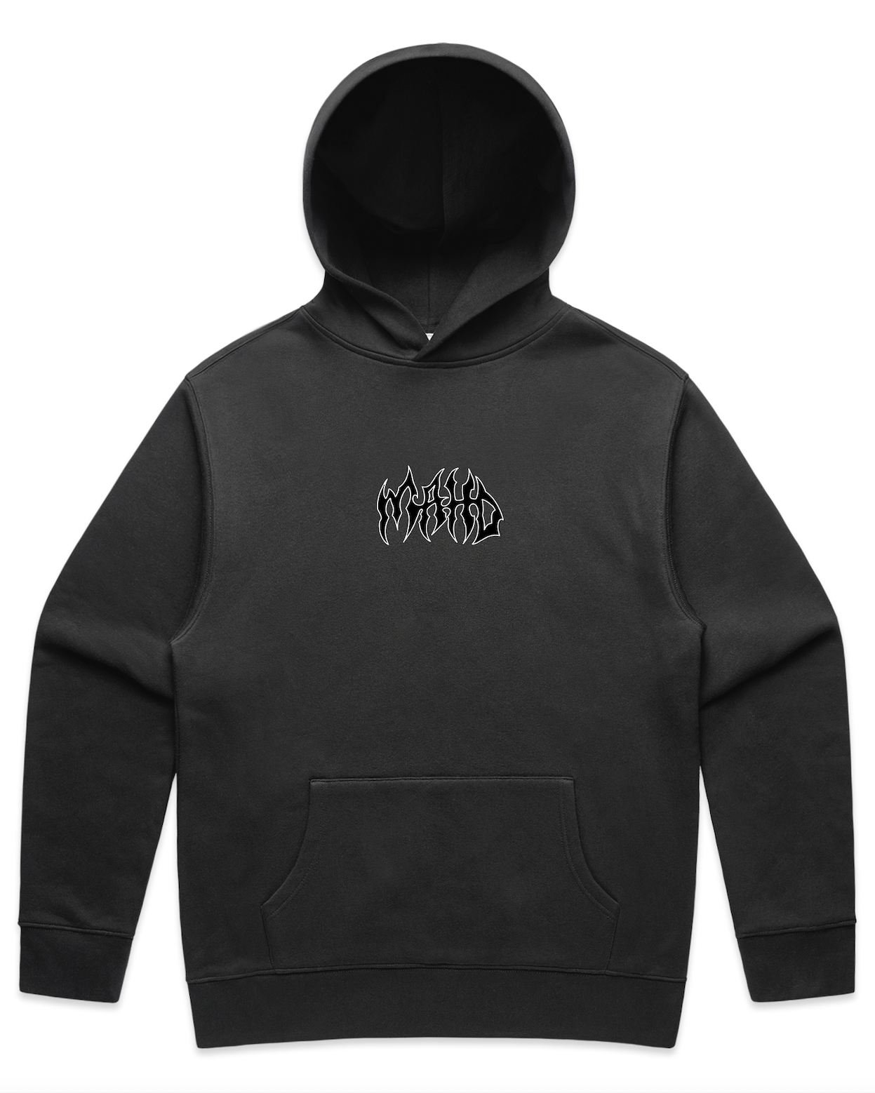 Faded Black Metal Hoodie