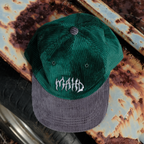 Metal Corduroy Hat - Green