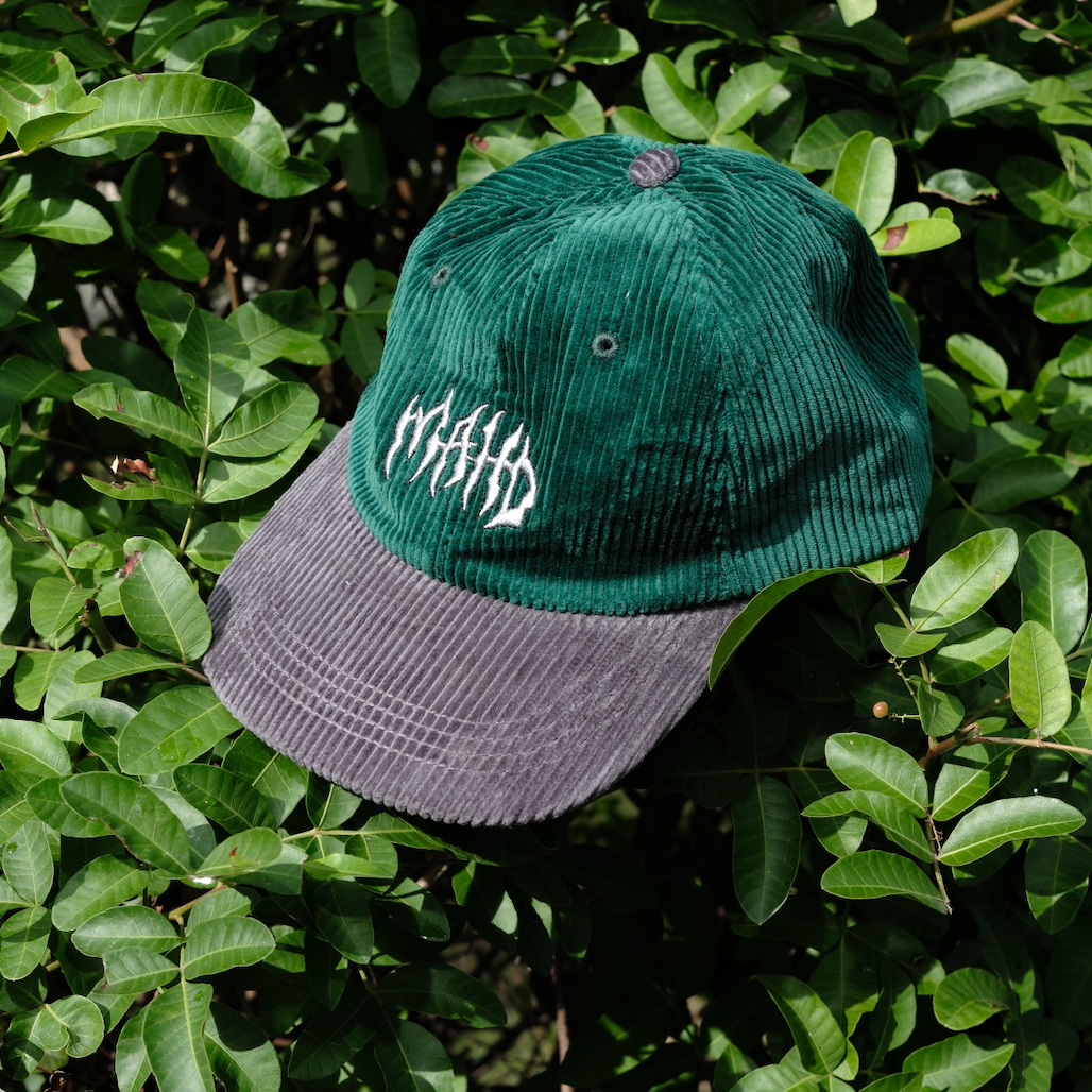 Metal Corduroy Hat - Green