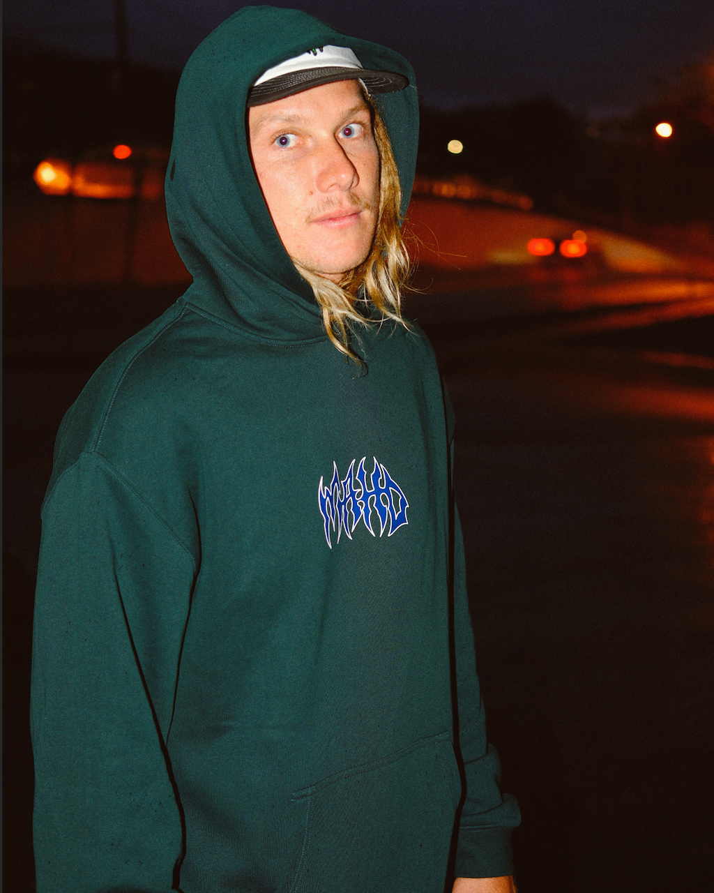 Pine Green Metal Hoodie