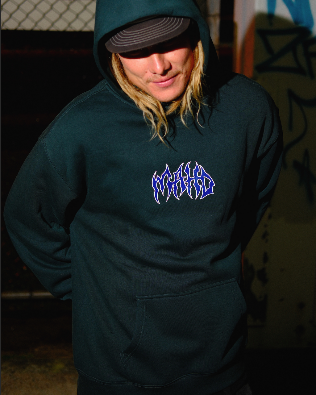 Pine Green Metal Hoodie